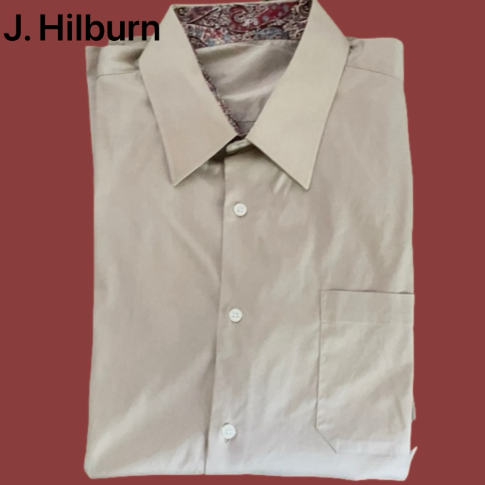 J Hilburn Custom Made Dress Shirt 18-181/2”, XXL